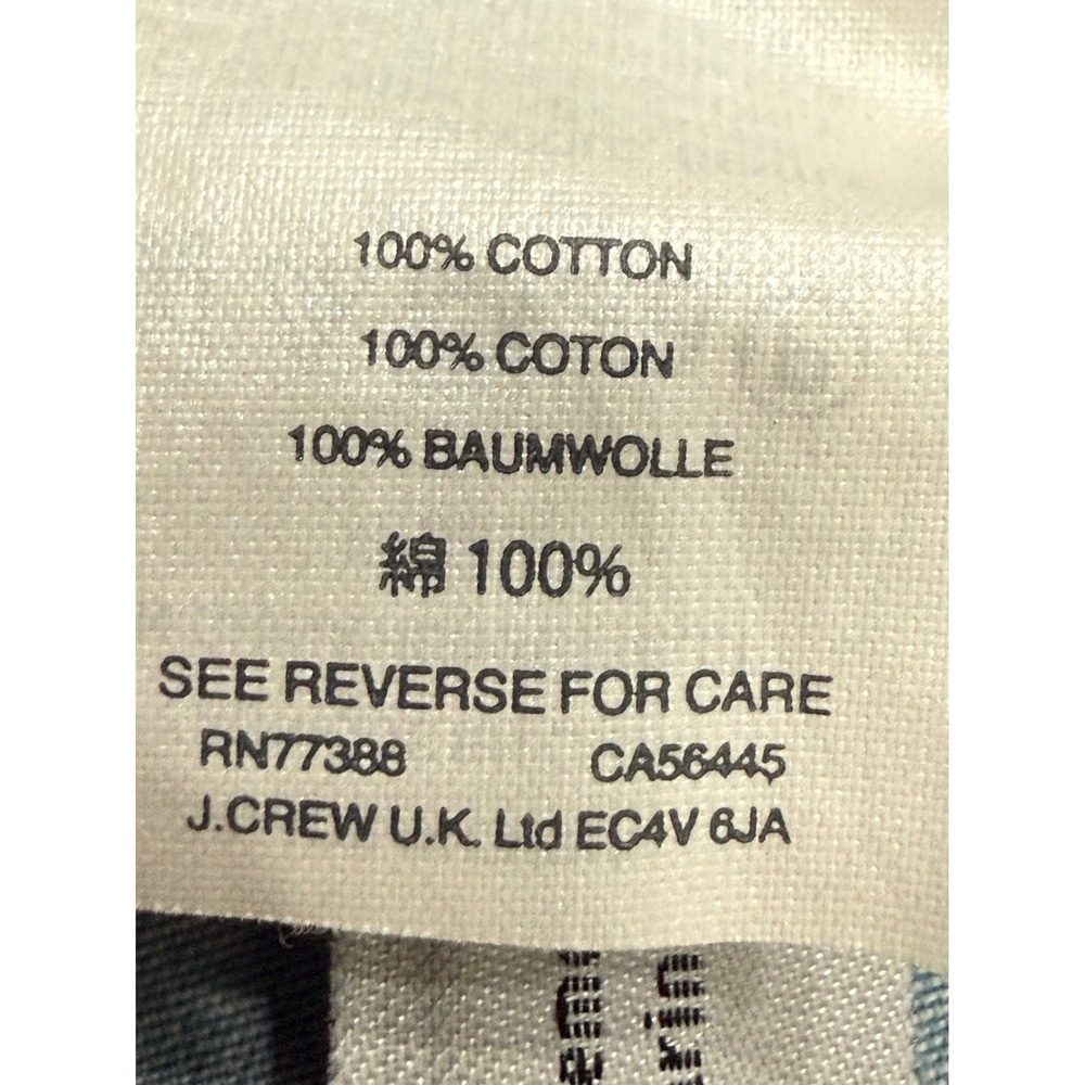 J.Crew Mens Light Blue Chambray Short Sleeve Button Down Shirt 68476 Size L - Picture 6 of 7